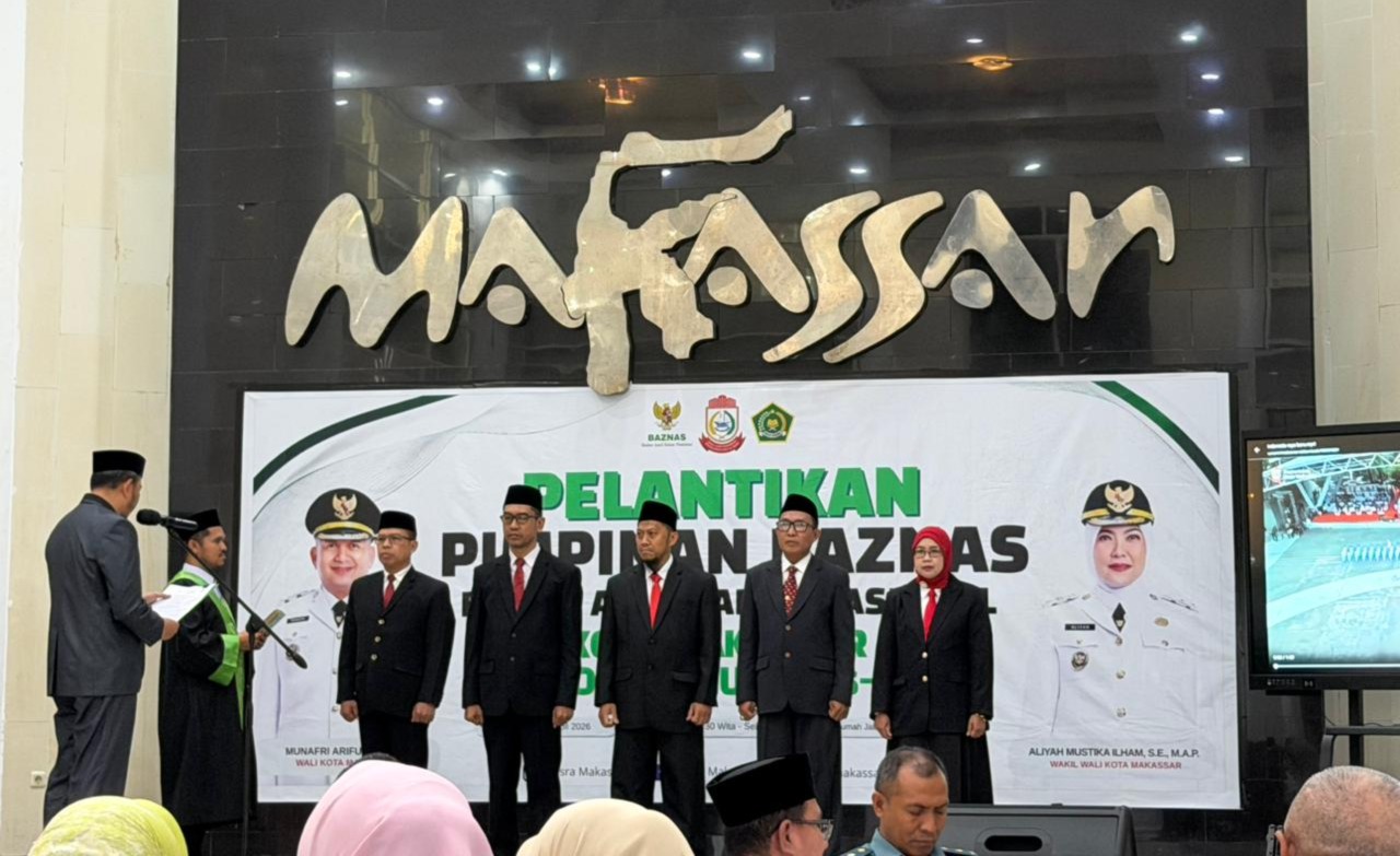 Pelantikan 5 Pimpinan BAZNAS Kota Makassar Periode 2026-2031